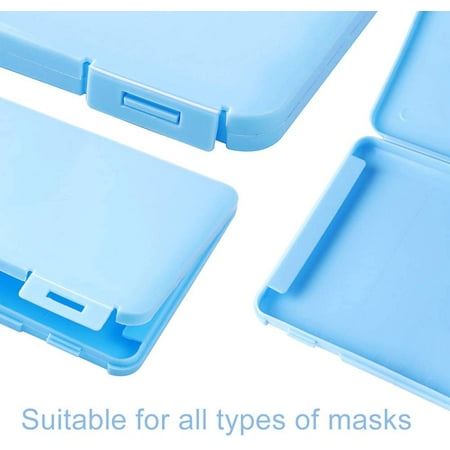 4 Mask Lanyard 4 Pack of Mask Case Holder Portable Mask Storage Bag Masks Box Reusable Masks Organizer Recyclable//Dust Face//Mouth Cover Mask Storage Case Blue//Pink//Green//White
